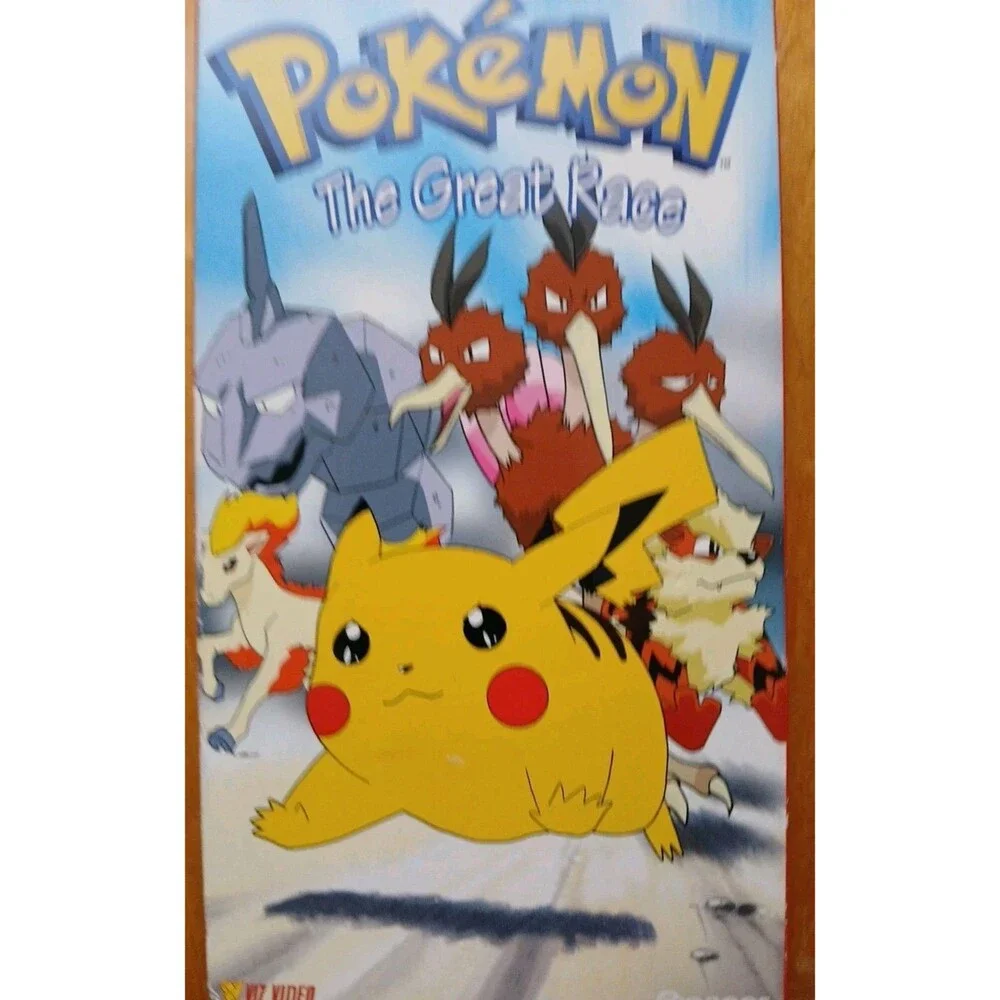 Pokemon Vol. 11: The Great Race (VHS, 1999) Works As It Should Opened Used